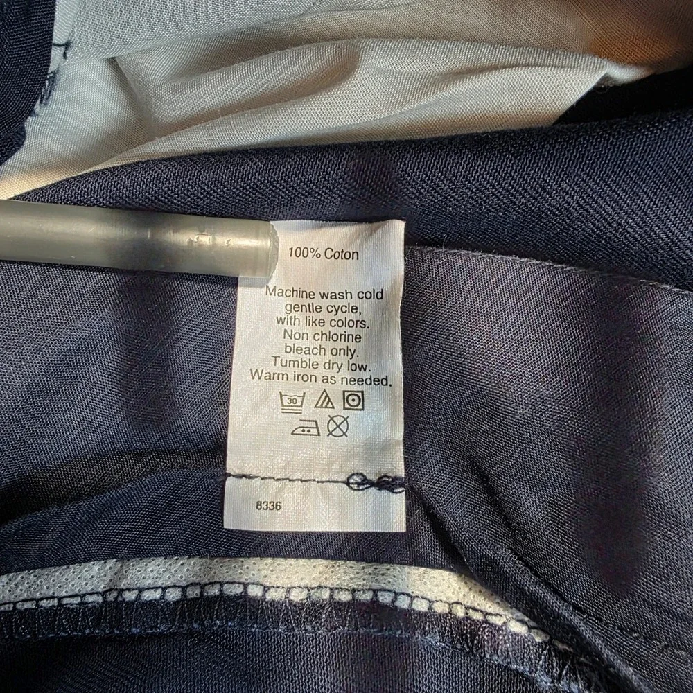 J.Crew Mens 38x32 Navy‎ Blue The Bleecker Chino Pants 100% Cotton Straight Leg